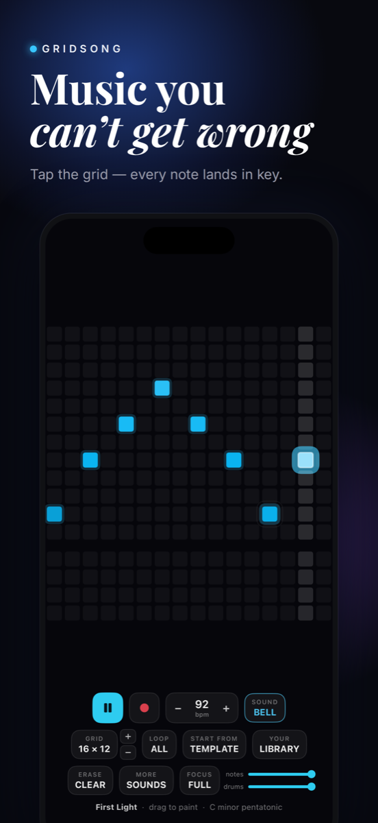 Gridsong screenshot