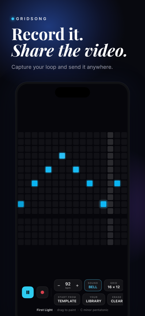 Gridsong screenshot