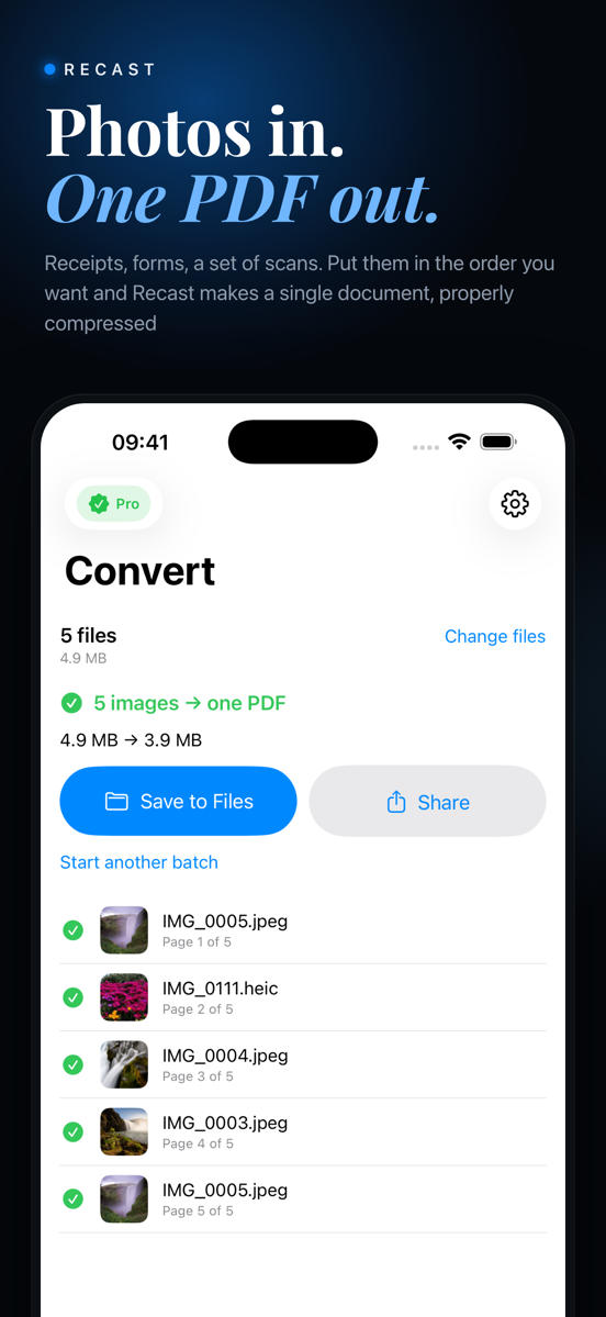 Recast screenshot