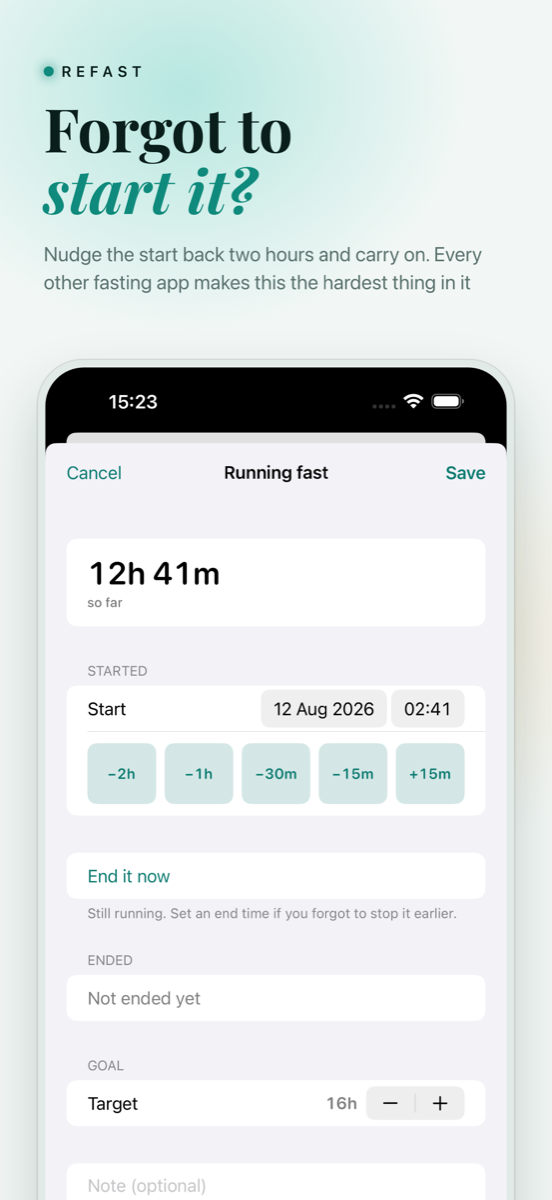 Refast screenshot